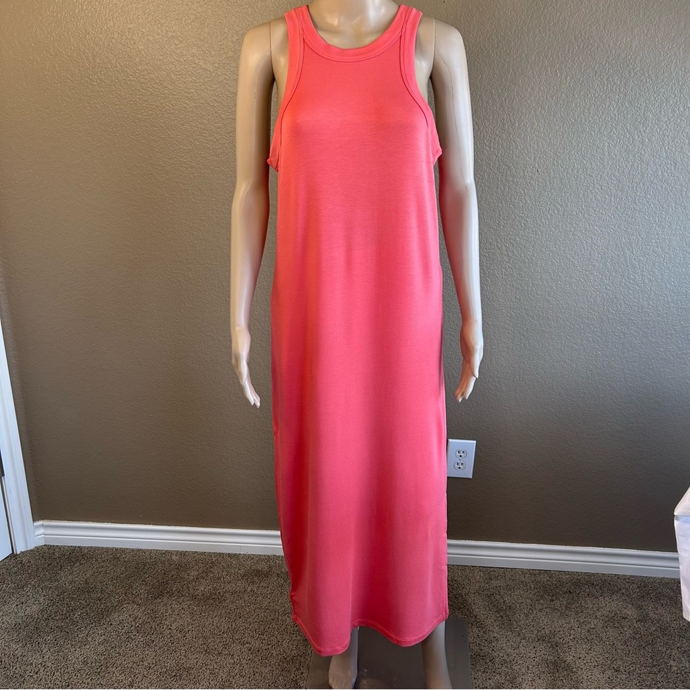 Loft Lou & Grey Women’s Sleeveless Coral Maxi Tank Dress Size M